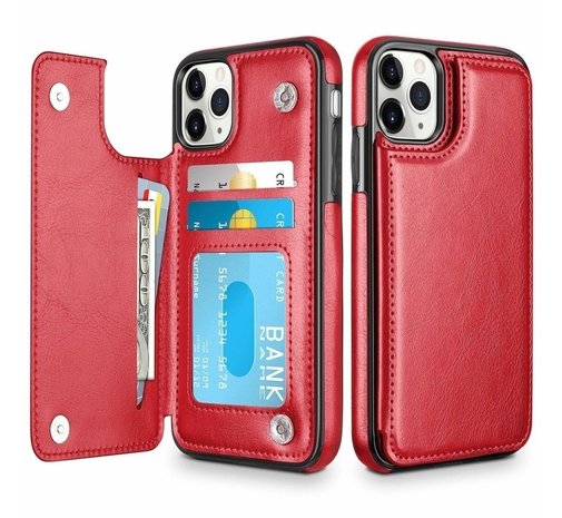 ShieldCase ShieldCase Étui portefeuille iPhone 12 Pro (rouge) ShieldCase ShieldCase Étui portefeuille iPhone 12 Pro (rouge)