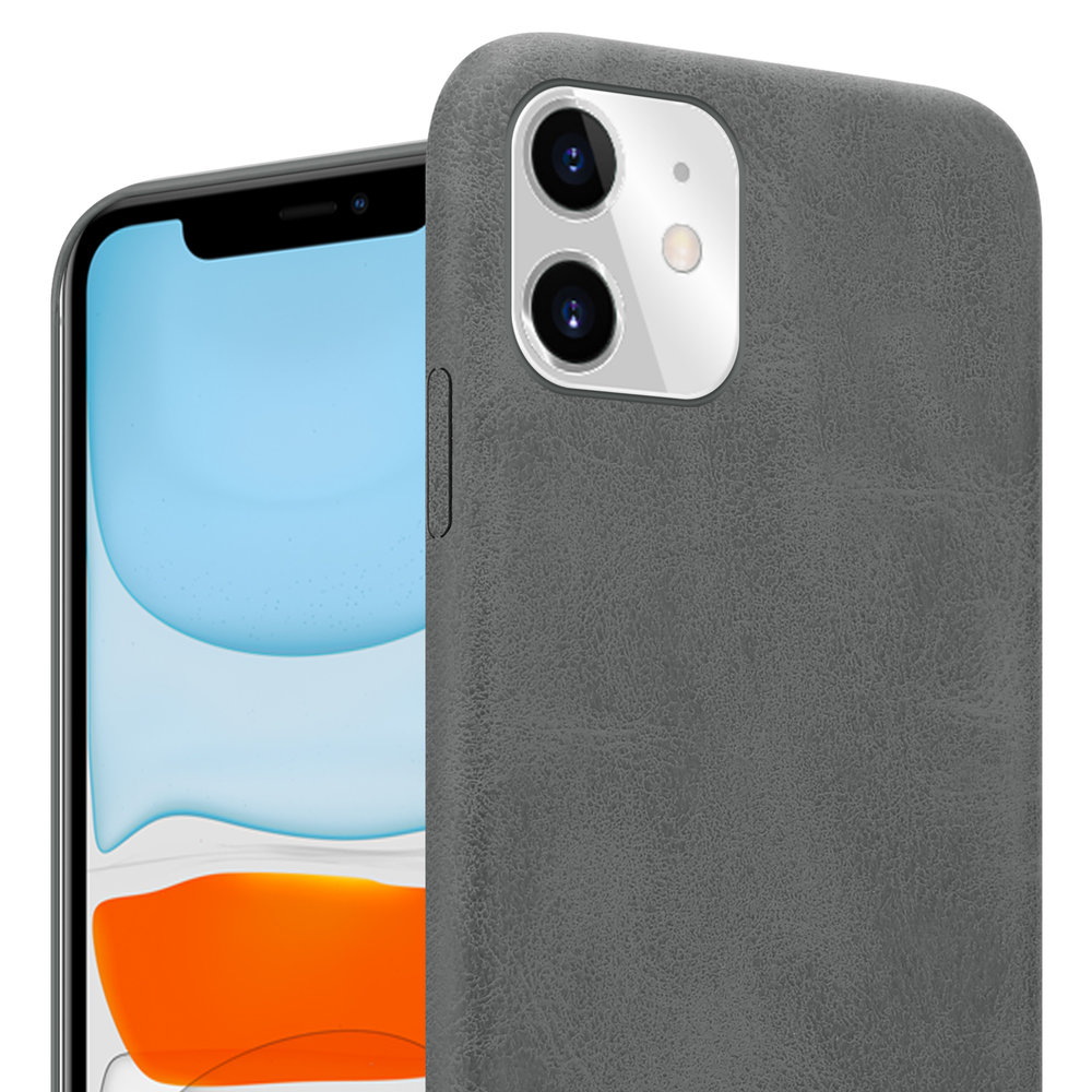 ShieldCase ShieldCase Coque cuir  iPhone 12 Pro (gris) ShieldCase ShieldCase Coque cuir  iPhone 12 Pro (gris)