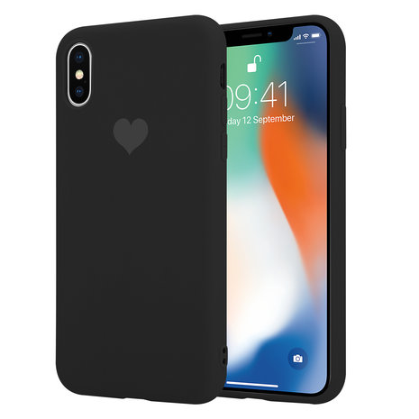 ShieldCase ShieldCase Coque silicone LOVE iPhone X / Xs (noir)