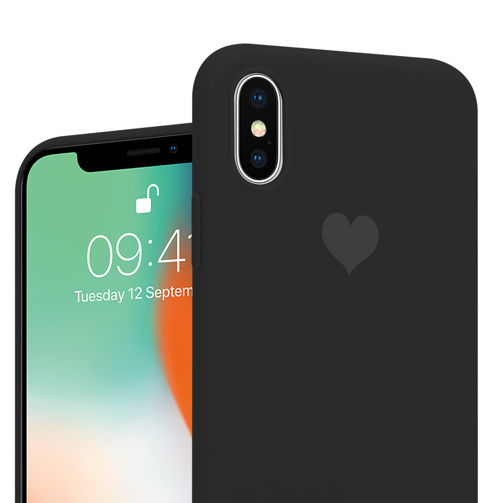 ShieldCase ShieldCase Coque silicone LOVE iPhone X / Xs (noir)