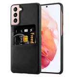 ShieldCase Coque vintage fente carte Samsung Galaxy S21 (noir)