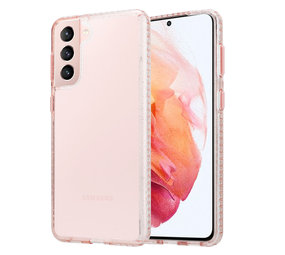 ShieldCase Coque en TPU Samsung Galaxy S21 (transparent/paillettes roses) ShieldCase Coque en TPU Samsung Galaxy S21 (transparent/paillettes roses)