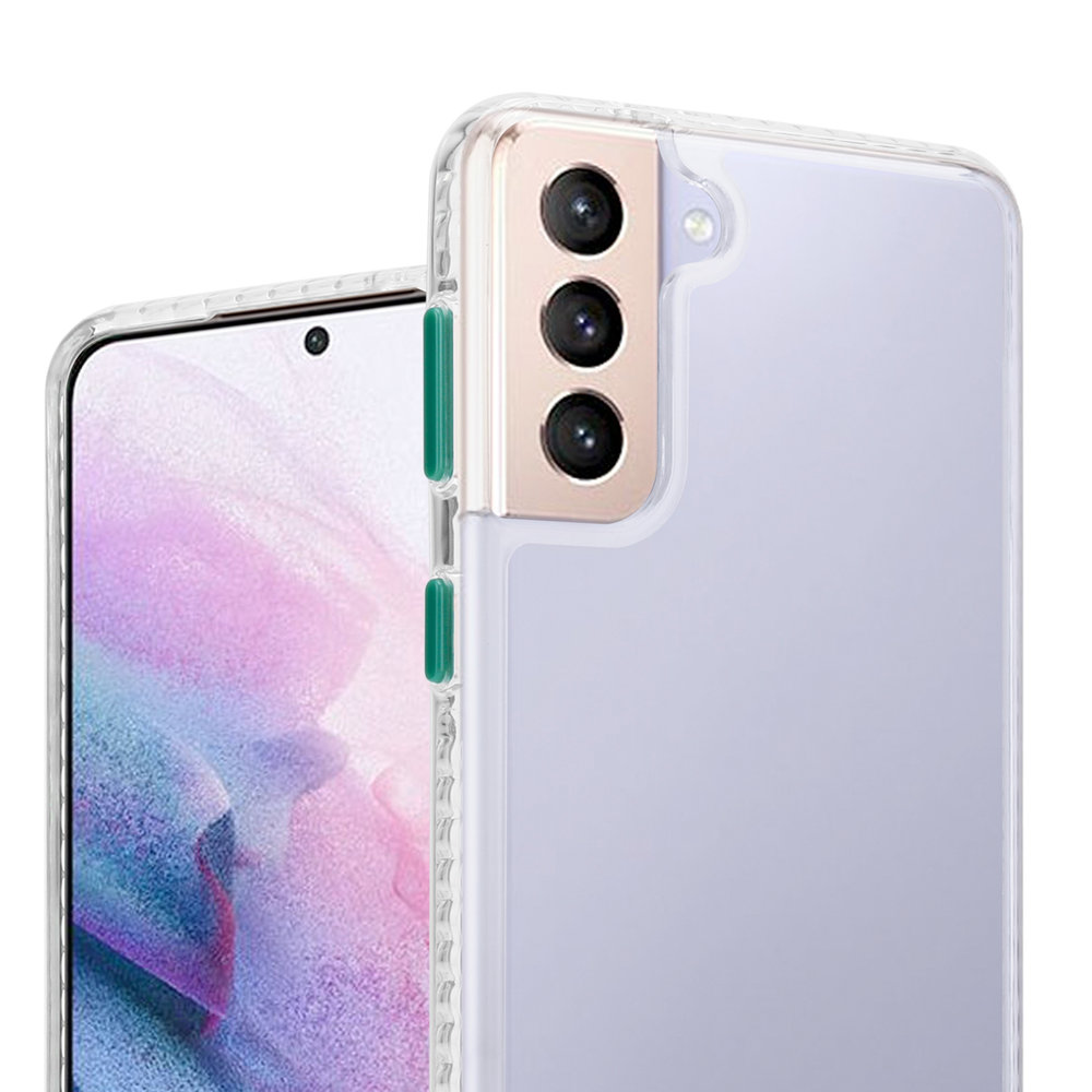 ShieldCase ShieldCase Coque en TPU Samsung Galaxy S21 Plus (transparent/vert) ShieldCase ShieldCase Coque en TPU Samsung Galaxy S21 Plus (transparent/vert)