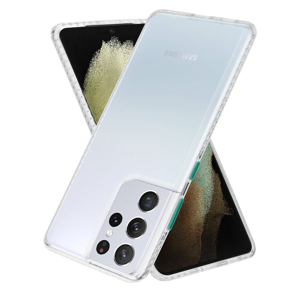 ShieldCase ShieldCaseCoque en TPU Samsung Galaxy S21 Ultra (transparent / vert)