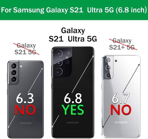 ShieldCase ShieldCaseCoque en TPU Samsung Galaxy S21 Ultra (transparent / vert)