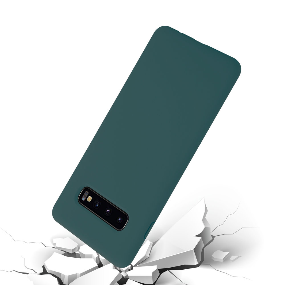 ShieldCase ShieldCase Coque silicone Samsung Galaxy S10 Plus (vert foncé)