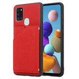 ShieldCase Étui Portefeuille avec sangle Samsung Galaxy A21s  (rouge)