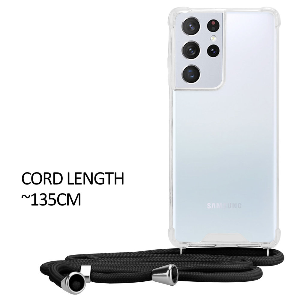 ShieldCase ShieldCase Coque anitchoc avec cordon Samsung Galaxy S21 Ultra (transparent)