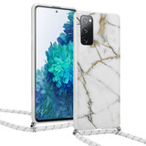 ShieldCase Coque avec cordon Samsung S20 FE Marbre Dream (blanc)