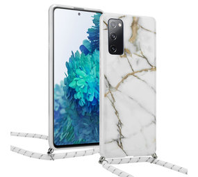 ShieldCase Coque avec cordon Samsung S20 FE Marbre Dream (blanc)