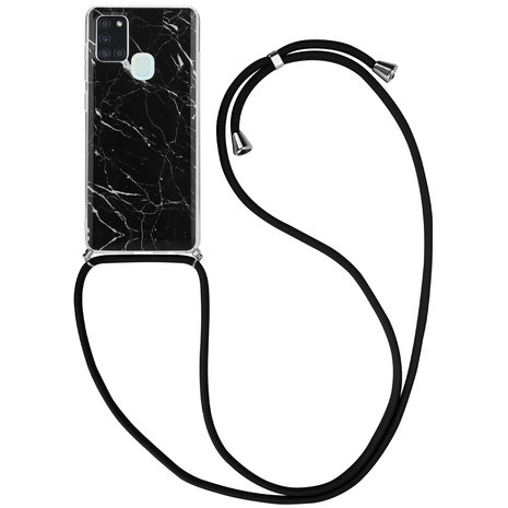 ShieldCase ShieldCase Coque avec cordon Samsung A21s Black Marbre Dream ShieldCase ShieldCase Coque avec cordon Samsung A21s Black Marbre Dream