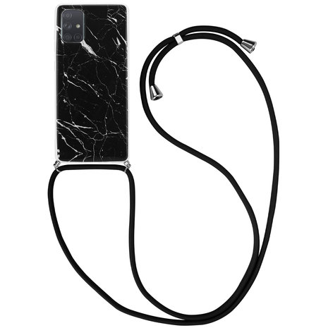 ShieldCase ShieldCase Coque avec cordon Samsung A71 Black Marbre Dream ShieldCase ShieldCase Coque avec cordon Samsung A71 Black Marbre Dream
