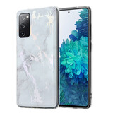 ShieldCase Coque Samsung S20 FE Metallic White Marbre
