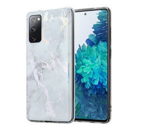 ShieldCase Coque Samsung S20 FE Metallic White Marbre
