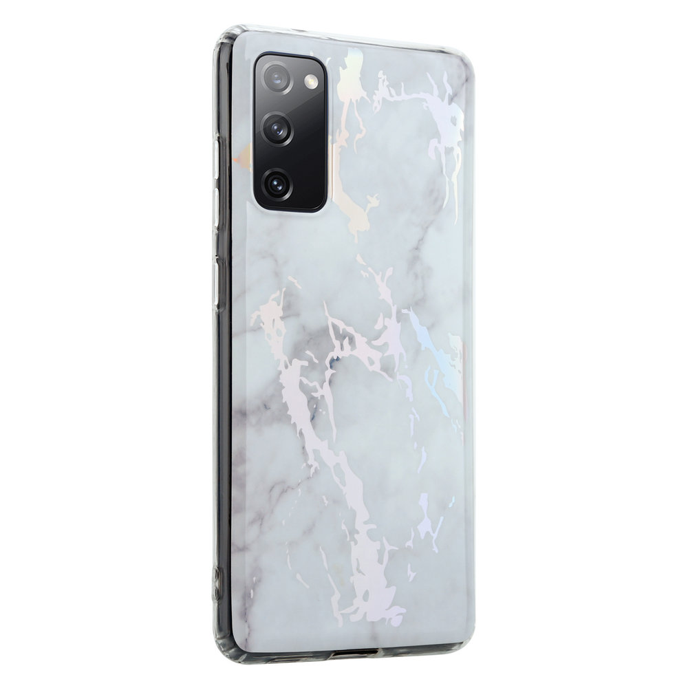 ShieldCase ShieldCase Coque Samsung S20 FE Metallic White Marbre ShieldCase ShieldCase Coque Samsung S20 FE Metallic White Marbre
