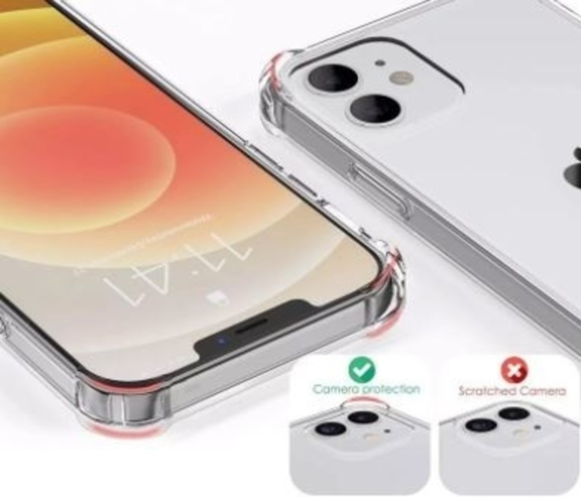 Ceezs Ceezs Coque iPhone 12 antichoc protection de caméra (transparent) Ceezs Ceezs Coque iPhone 12 antichoc protection de caméra (transparent)