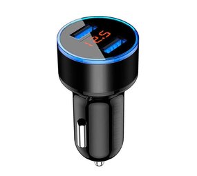ShieldCase Chargeur de voiture USB avec écran LED ShieldCase Chargeur de voiture USB avec écran LED