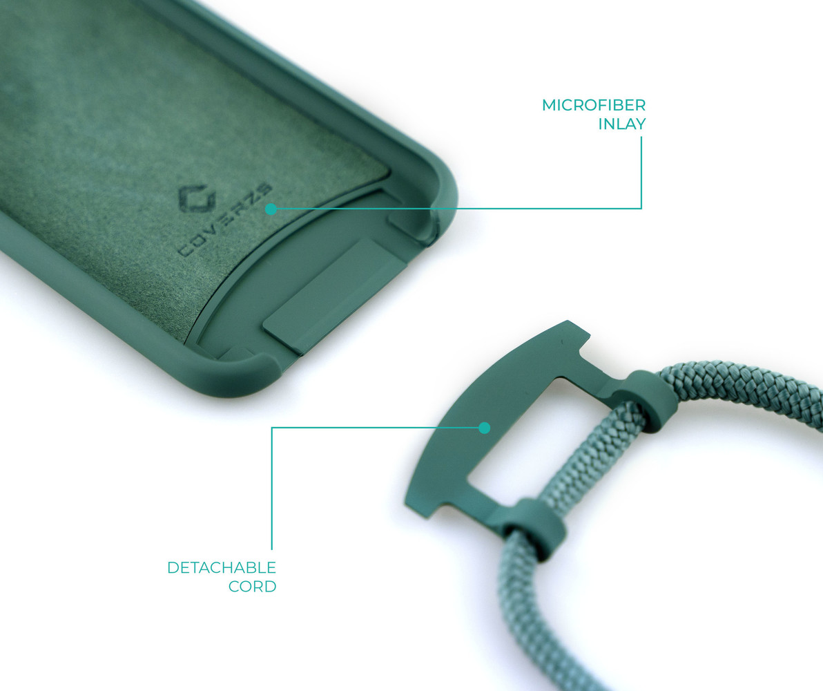 Coverzs Coverzs Coque silicone avec cordon Samsung Galaxy S20 Ultra (vert foncé) Coverzs Coverzs Coque silicone avec cordon Samsung Galaxy S20 Ultra (vert foncé)