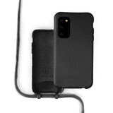 Coverzs Coque silicone avec cordon Samsung Galaxy S20 (noir)