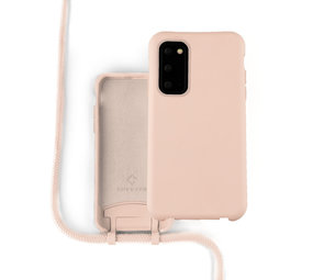 Coverzs Coque silicone avec cordon Samsung Galaxy S20 (rose) Coverzs Coque silicone avec cordon Samsung Galaxy S20 (rose)