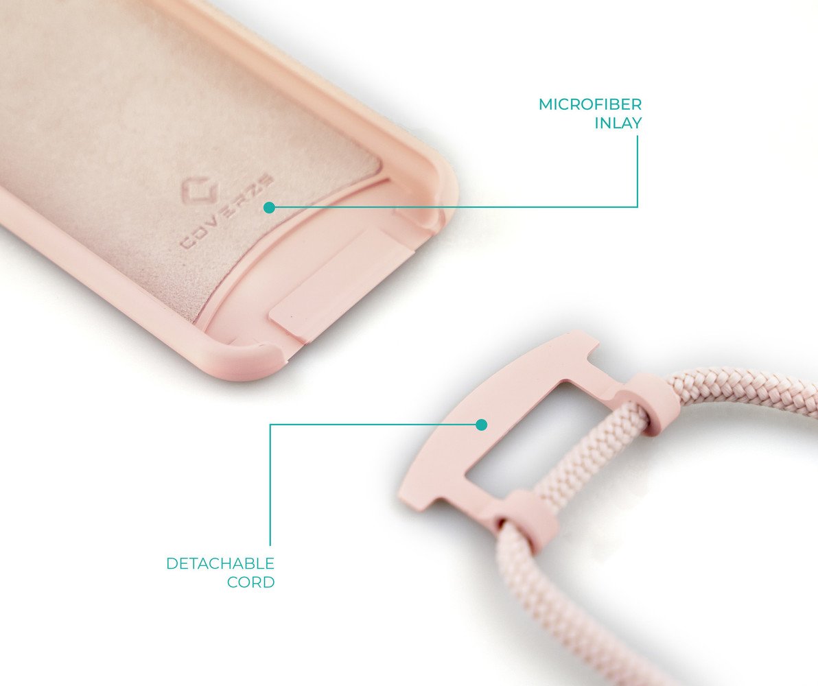 Coverzs Coverzs Coque silicone avec cordon Samsung Galaxy S20 (rose) Coverzs Coverzs Coque silicone avec cordon Samsung Galaxy S20 (rose)