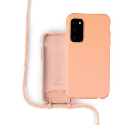 Coverzs Coque silicone avec cordon Samsung Galaxy S20 (orange) Coverzs Coque silicone avec cordon Samsung Galaxy S20 (orange)