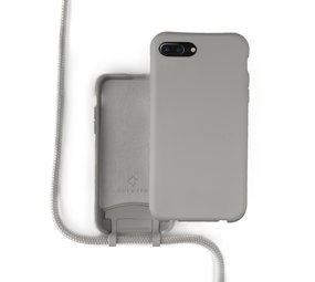 Coverzs Coque silicone avec cordon iPhone 7/8 Plus (gris) Coverzs Coque silicone avec cordon iPhone 7/8 Plus (gris)