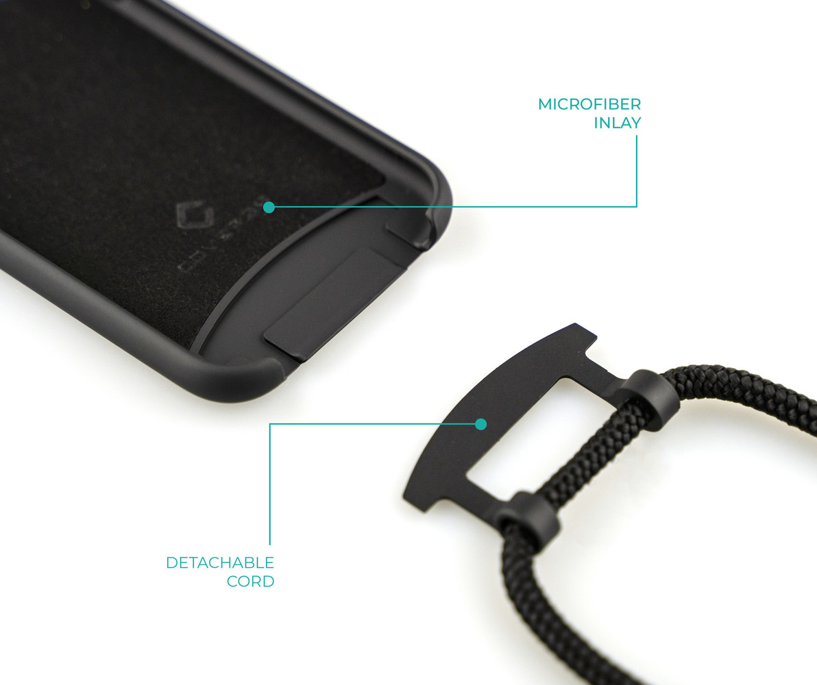 Coverzs Coverzs Coque silicone avec cordon iPhone 11 Pro (noir) Coverzs Coverzs Coque silicone avec cordon iPhone 11 Pro (noir)