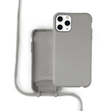 Coverzs Coque silicone avec cordon iPhone 11 Pro (gris)