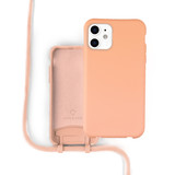 Coverzs Coque silicone avec cordon iPhone 12 / 12 Pro (orange) Coverzs Coque silicone avec cordon iPhone 12 / 12 Pro (orange)