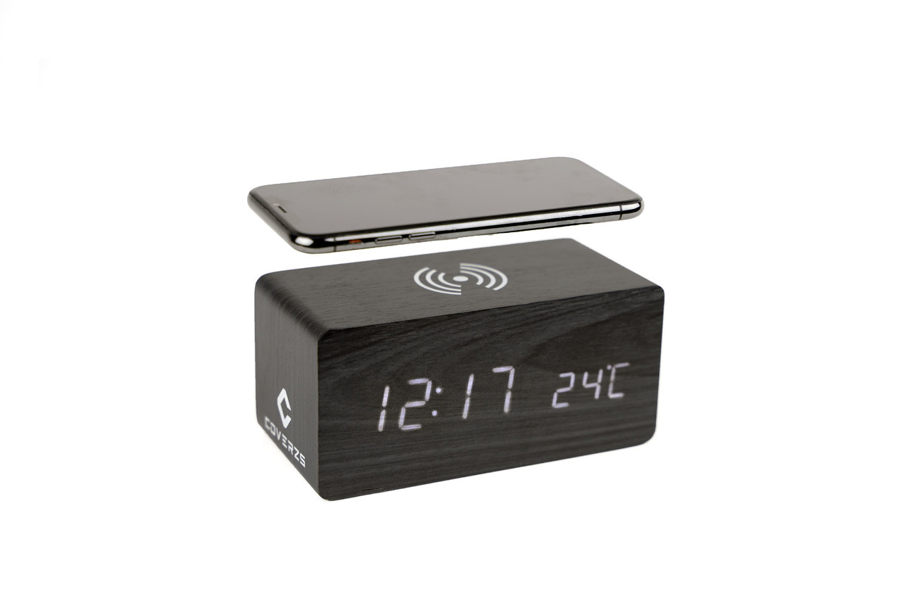 Coverzs Coverzs Réveil numérique avec chargeur sans fil Coverzs Coverzs Réveil numérique avec chargeur sans fil