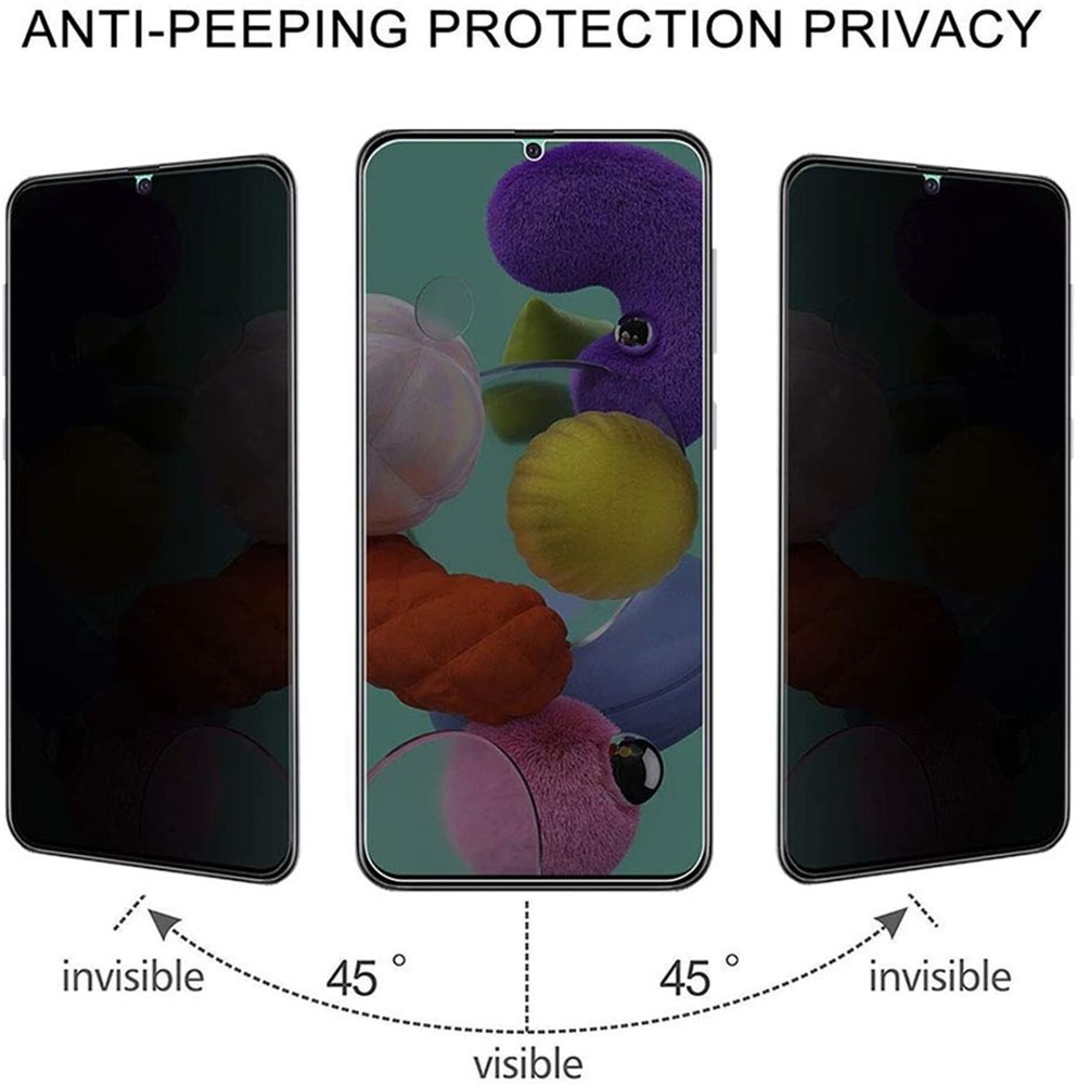Protecteur d'écran verre trempé de confidentialité Samsung S20 Plus 