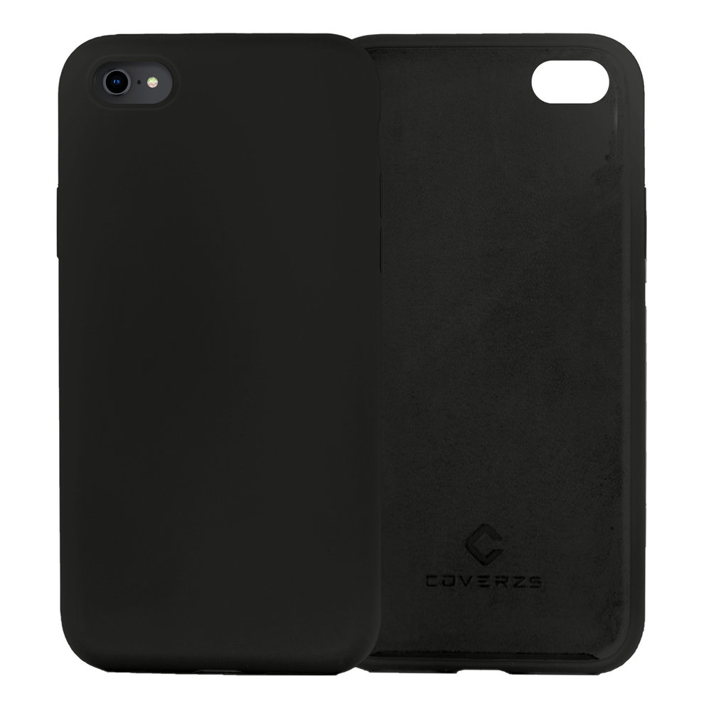 Coverzs Coverzs Coque silicone de luxe iPhone 7/8 (noir) Coverzs Coverzs Coque silicone de luxe iPhone 7/8 (noir)