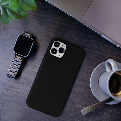 Coverzs Coverzs Coque silicone de luxe iPhone 7/8 (noir) Coverzs Coverzs Coque silicone de luxe iPhone 7/8 (noir)