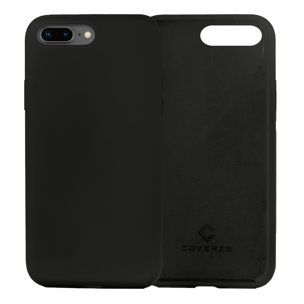 Coverzs Coverzs Coque silicone de luxe iPhone 7/8 Plus (noir)