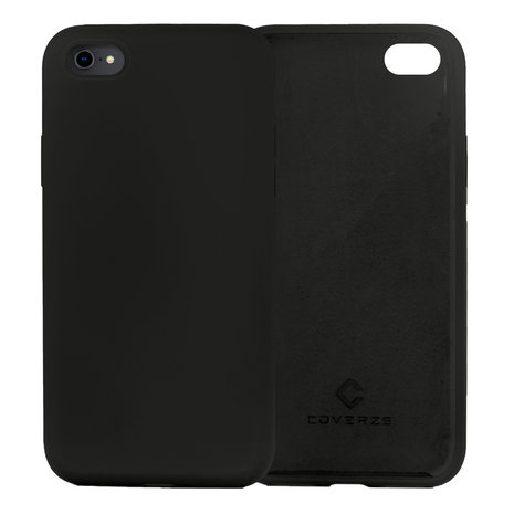 Coverzs Coverzs Coque silicone de luxe iPhone SE 2020 (noir)
