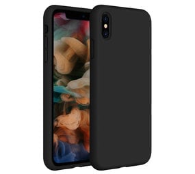 Coverzs Coque silicone de luxe iPhone X / Xs (noir)