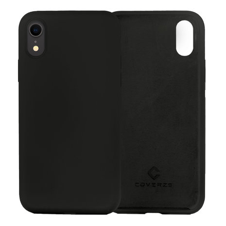 Coverzs Coverzs Coque silicone de luxe iPhone X / Xs (noir)
