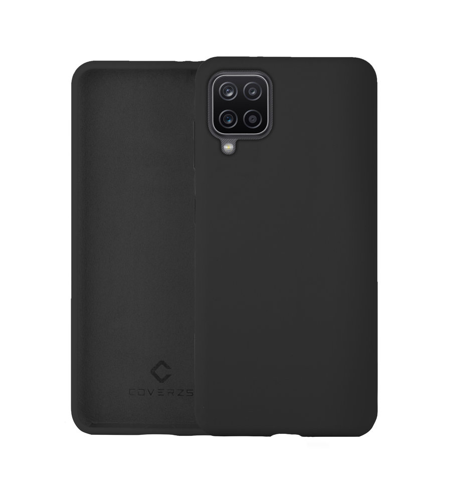 Coverzs Coverzs Coque silicone de luxe Samsung Galaxy A12 (noir) Coverzs Coverzs Coque silicone de luxe Samsung Galaxy A12 (noir)