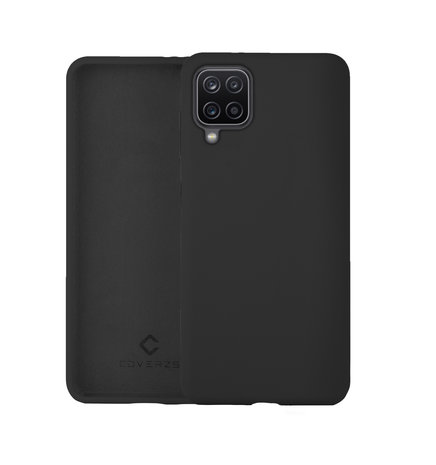 Coverzs Coverzs Coque silicone de luxe Samsung Galaxy A12 (noir) Coverzs Coverzs Coque silicone de luxe Samsung Galaxy A12 (noir)