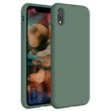 Coverzs Coque silicone de luxe iPhone Xr (vert pin)