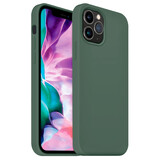 Coverzs Coque silicone de luxe iPhone 12 Pro Max (vert pin) Coverzs Coque silicone de luxe iPhone 12 Pro Max (vert pin)