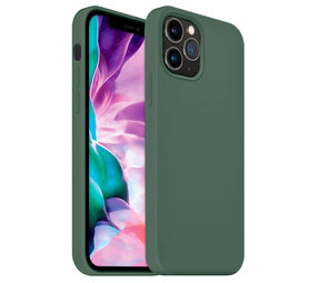 Coverzs Coque silicone de luxe iPhone 12 Pro Max (vert pin) Coverzs Coque silicone de luxe iPhone 12 Pro Max (vert pin)