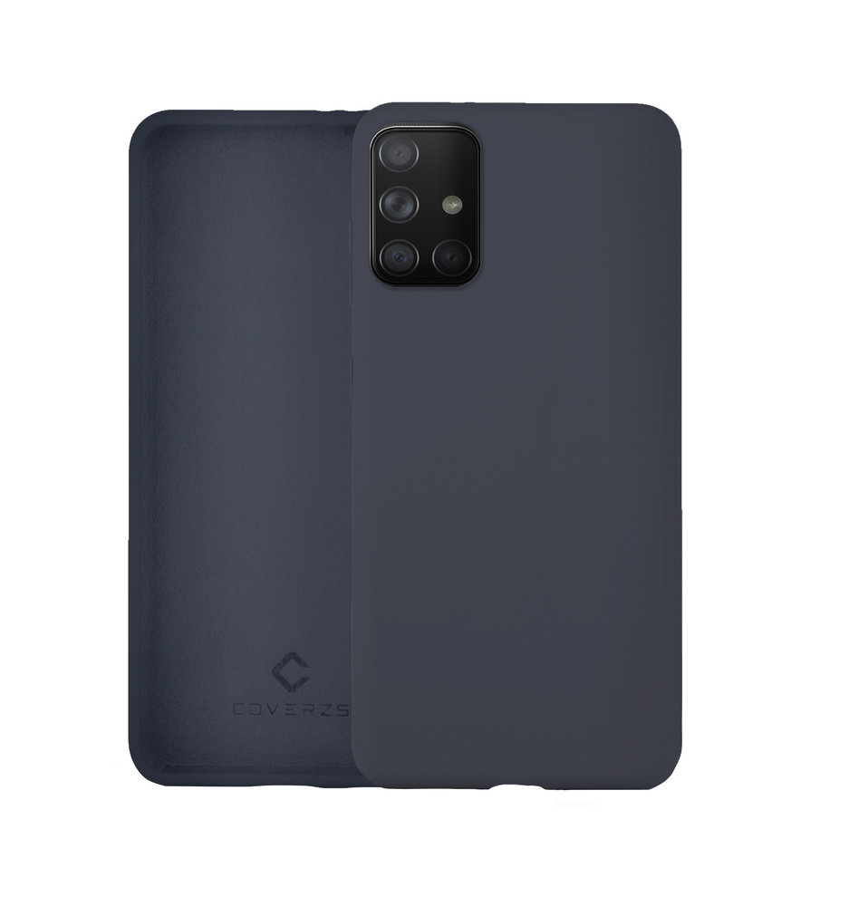 Coverzs Coverzs Coque silicone de luxe Samsung Galaxy A51 (bleu foncé)