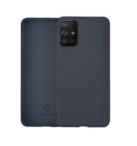Coverzs Coverzs Coque silicone de luxe Samsung Galaxy A51 (bleu foncé)