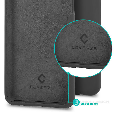 Coverzs Coverzs Coque silicone de luxe Samsung Galaxy A51 (gris foncé)