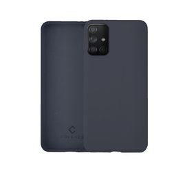 Coverzs Coque silicone de luxe Samsung Galaxy A71 (bleu foncé)