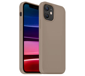 Coverzs Coque silicone de luxe iPhone 12 (gris) Coverzs Coque silicone de luxe iPhone 12 (gris)