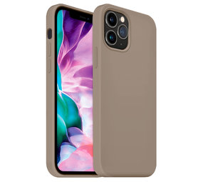Coverzs Coque silicone de luxe iPhone 12 Pro (gris)