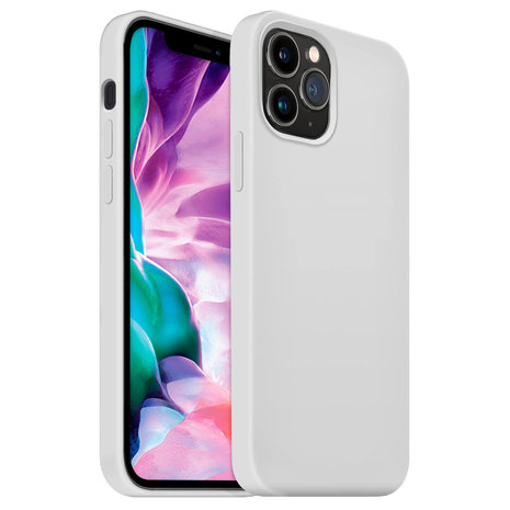 Coverzs Coverzs Coque silicone de luxe iPhone 12 Pro Max (blanc)
